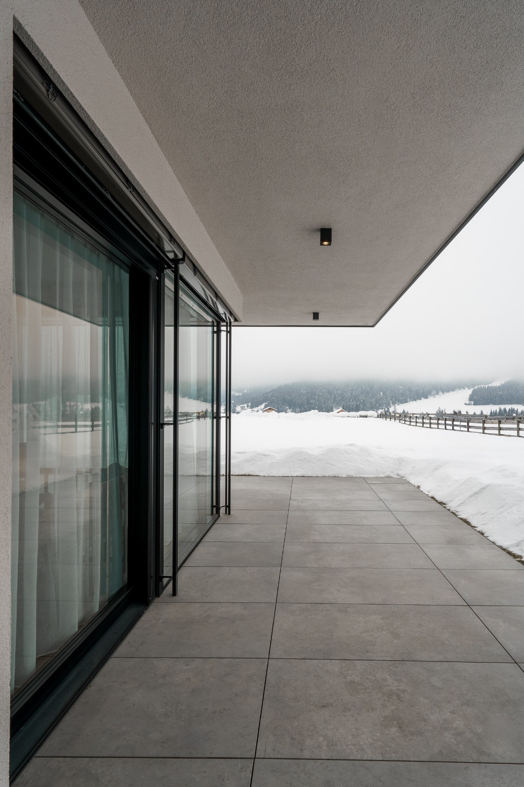 Terrasse Winterlandschaft